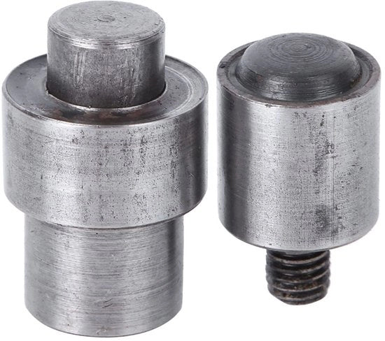 Strumento per l'occhio della valvola - Dispositivo ergonomico - Manuale per la chiusura della valvola - Accessori per abbigliamento - In acciaio inossidabile - Incluso 2 pezzi - Macchina per l'occhio della valvola