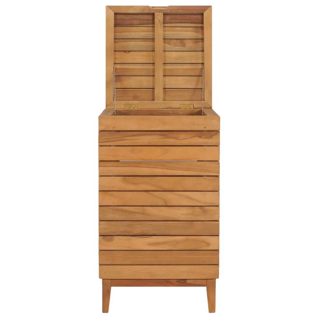 Cesto Portabiancheria 40x40x70 cm in Massello di Teak 289076