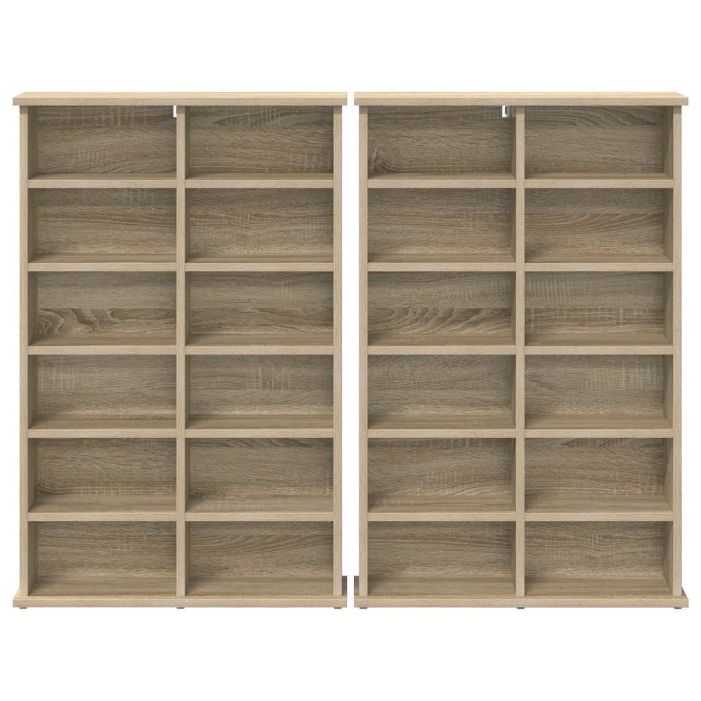Mobile per CD 2 pz Rovere Sonoma 60 x 17 x 92 cm 8012735
