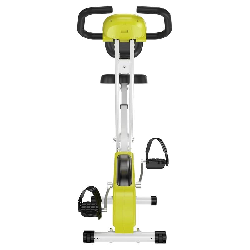 CYCLETTE MAGNETICA PIEGHEVOLE CON ALTEZZA E INTENSITÀ REGOLABILE GIALLA