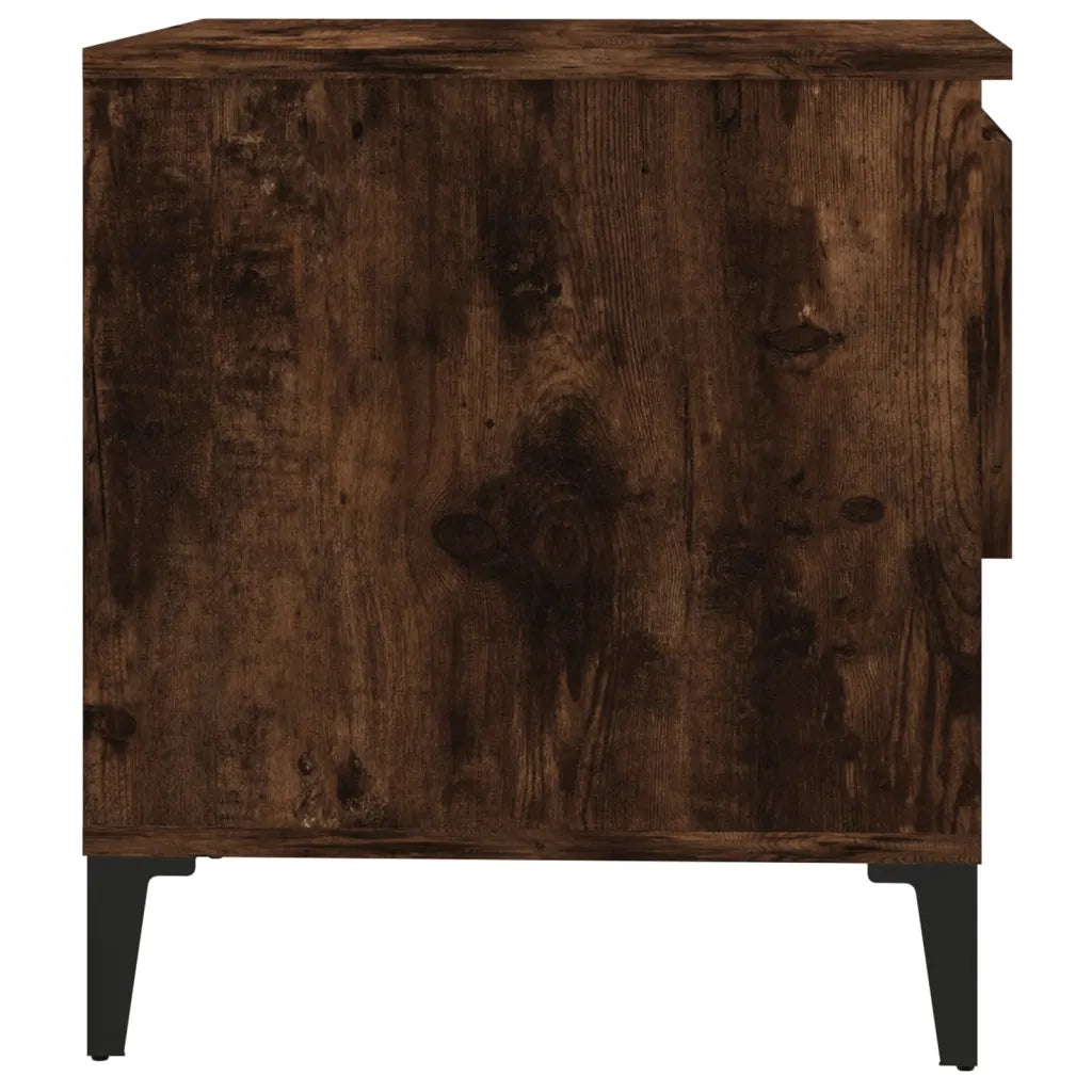 Tavolino da Salotto-Tavolino da soggiorno-Tavolo Rovere Fumo 50x46x50cm in Legno Multistrato 688276