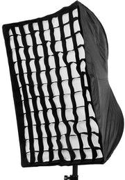 Softbox con Raster - Controllo Direzionale - Set di Softbox - Cinture di Fissaggio - Progettazione Cellulare - Adatto alla Fotografia di Ritratto - Modificatore di Luce