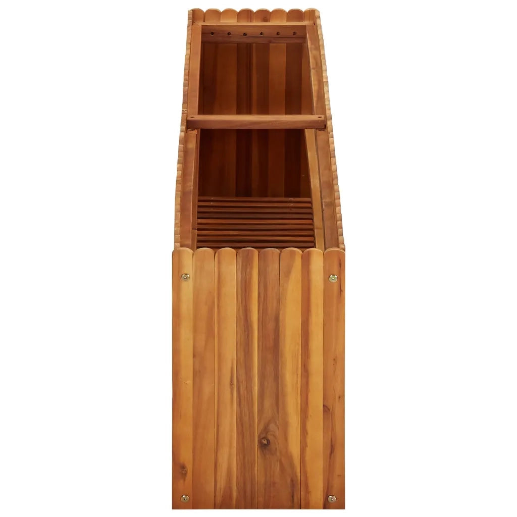 Letto Rialzato da Giardino 150x30x50 cm in Massello di Acacia 45925