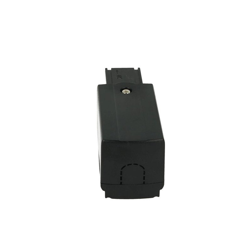 Kit Connettore Alimentazione Destra + Terminale Chiusura Colore Nero Per Binario Guida Trifase CB40203