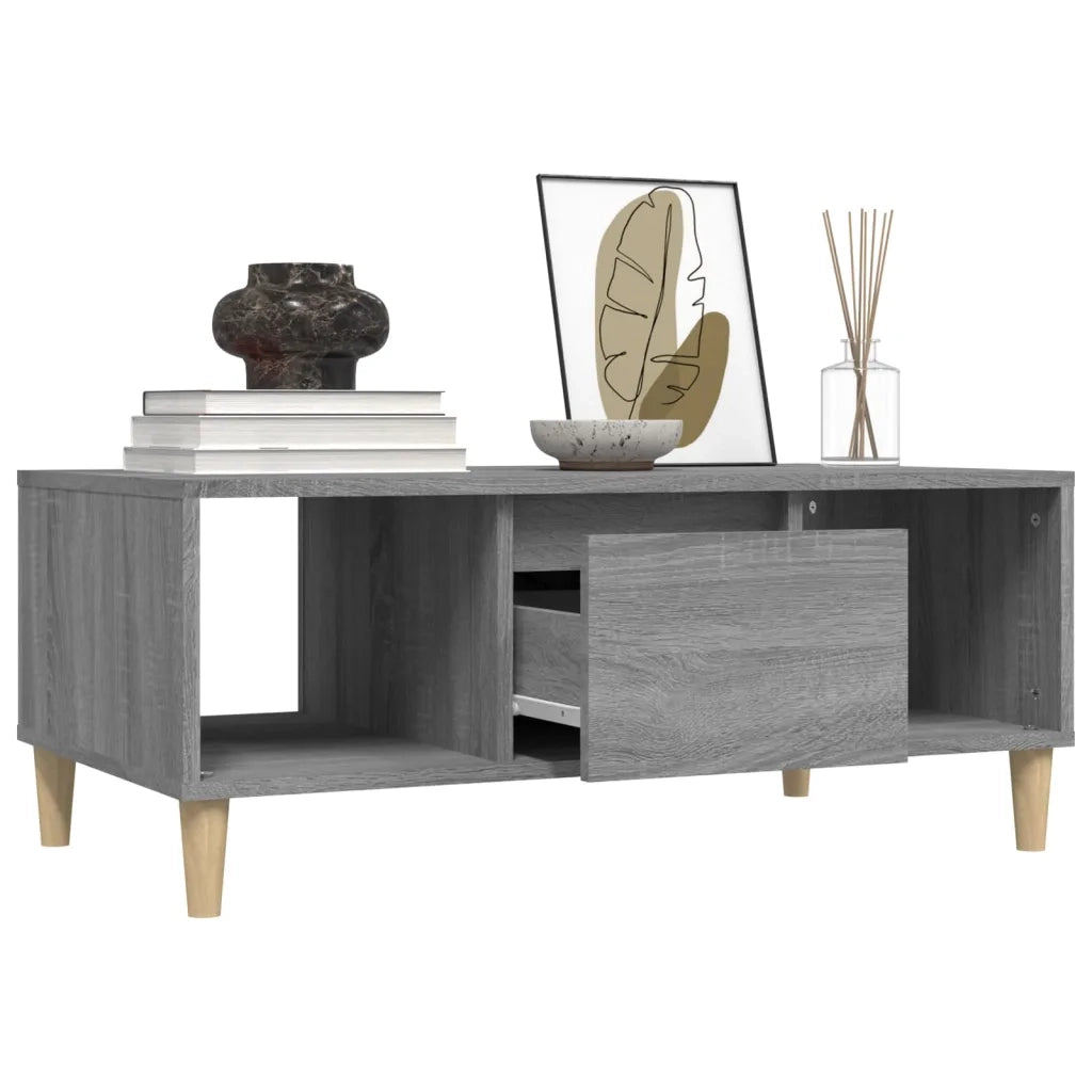 Tavolino salotto | Tavolino da caff¨¨ | Tavolino da Soggiorno Grigio Sonoma 90x50x36,5 cm Legno Multistrato