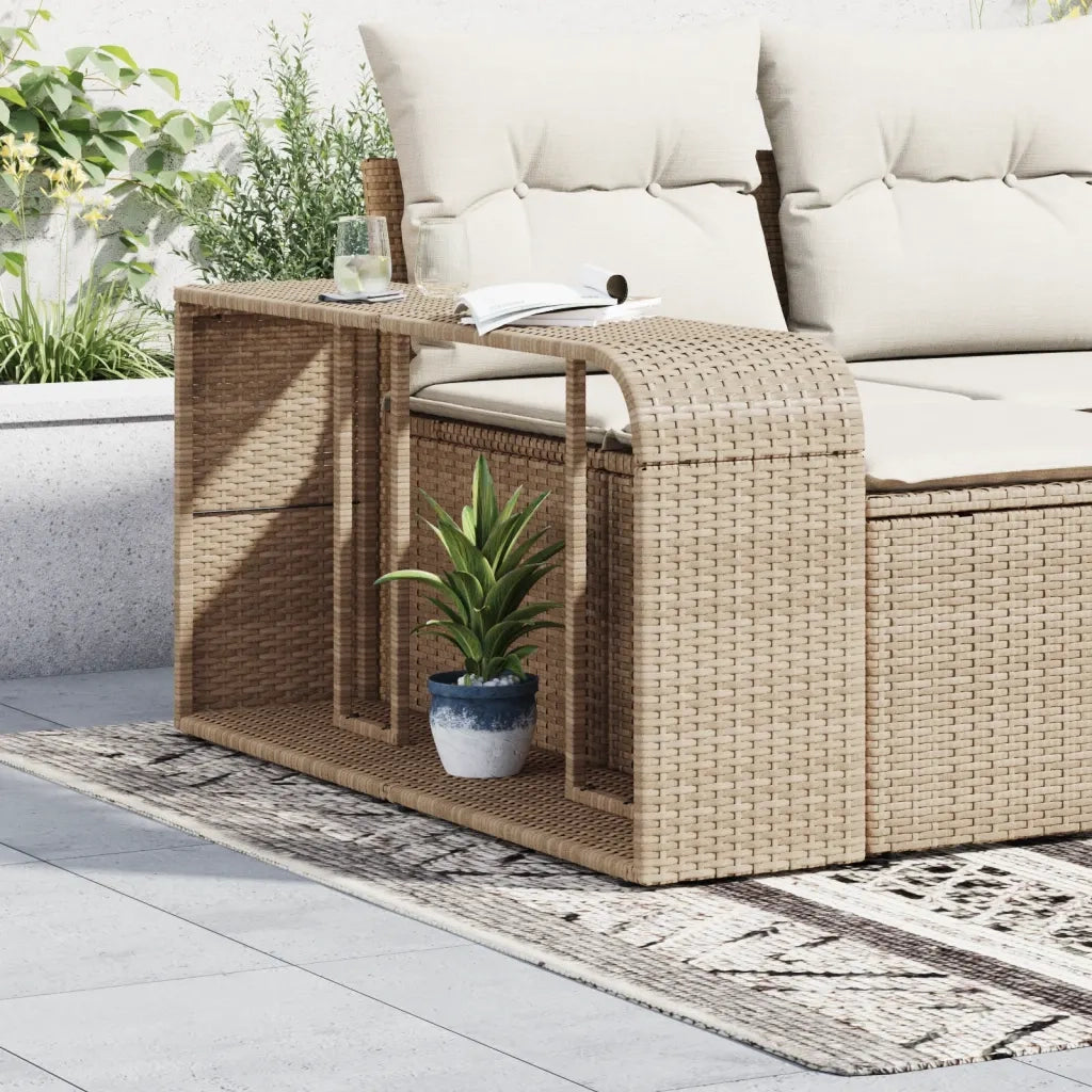 Scaffali Portaoggetti 2 pz Beige in Polyrattan CFW7483487