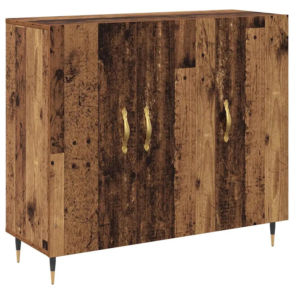 Credenza-Buffet-Armadio da cucina Legno vecchio 90 x 34 x 80 cm Legno multistrato 301581