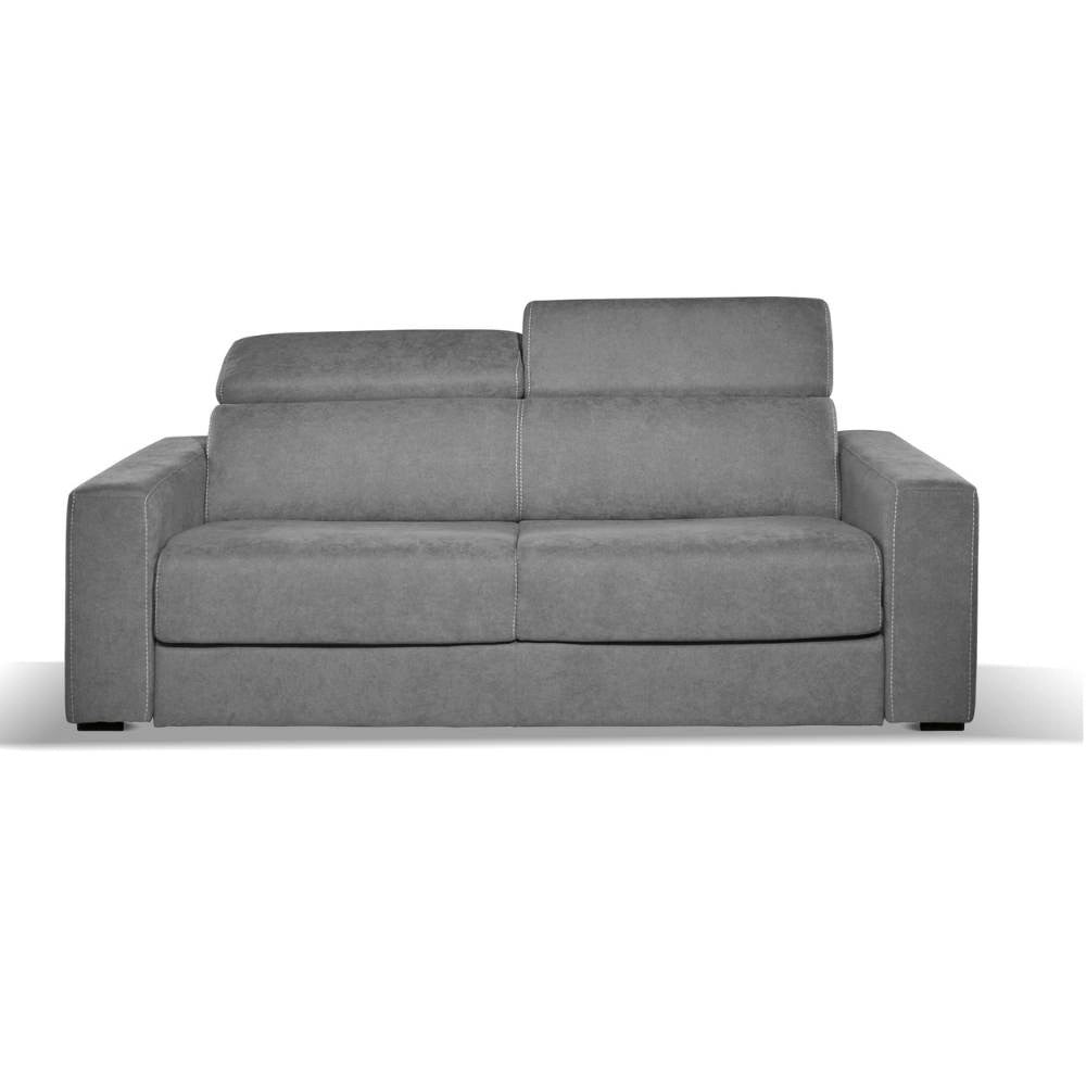 Divano letto 3 posti Crien tessuto Luna24 grigio elephant