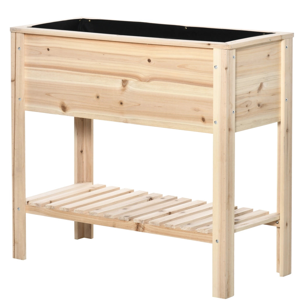 Letto da Giardino con Scaffale ¨C zephmum ¨C 90x40x81 cm Legno Naturale