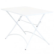Tavolo Bristol 110x70x72 h cm in Acciaio Bianco