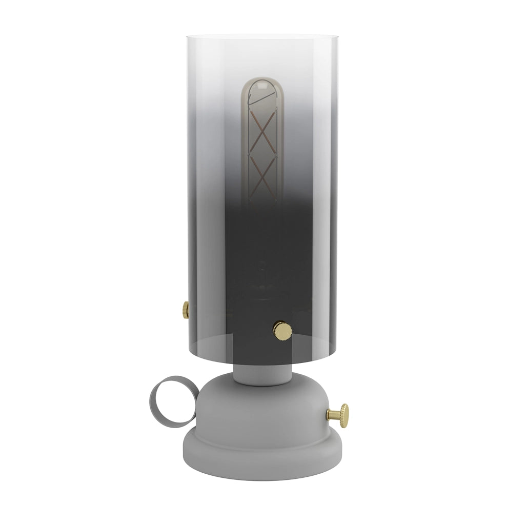 Lampada Da Tavolo Vintage Gargrave Acciaio Grigio 1 Luce E27
