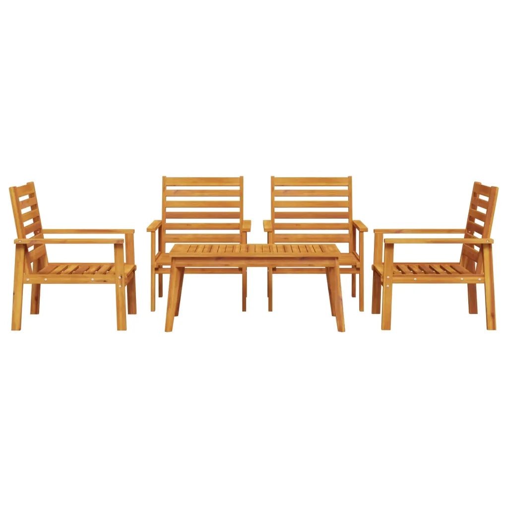 Set Salotto da Giardino 5 pz in Legno Massello di Acaciacod mxl 92119