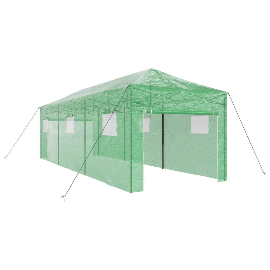 Serra a cui si puÃ² entrare con telaio pieghevole Verde 870x290x315 cm Acciaio