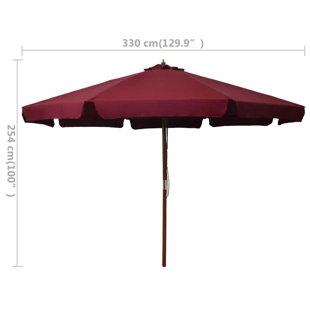 Ombrellone con palo in legno 330 cm bordeaux 02_0008122