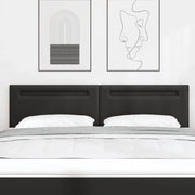 Testiera LED Nero 180 cm Pelle Sintetica 42007309