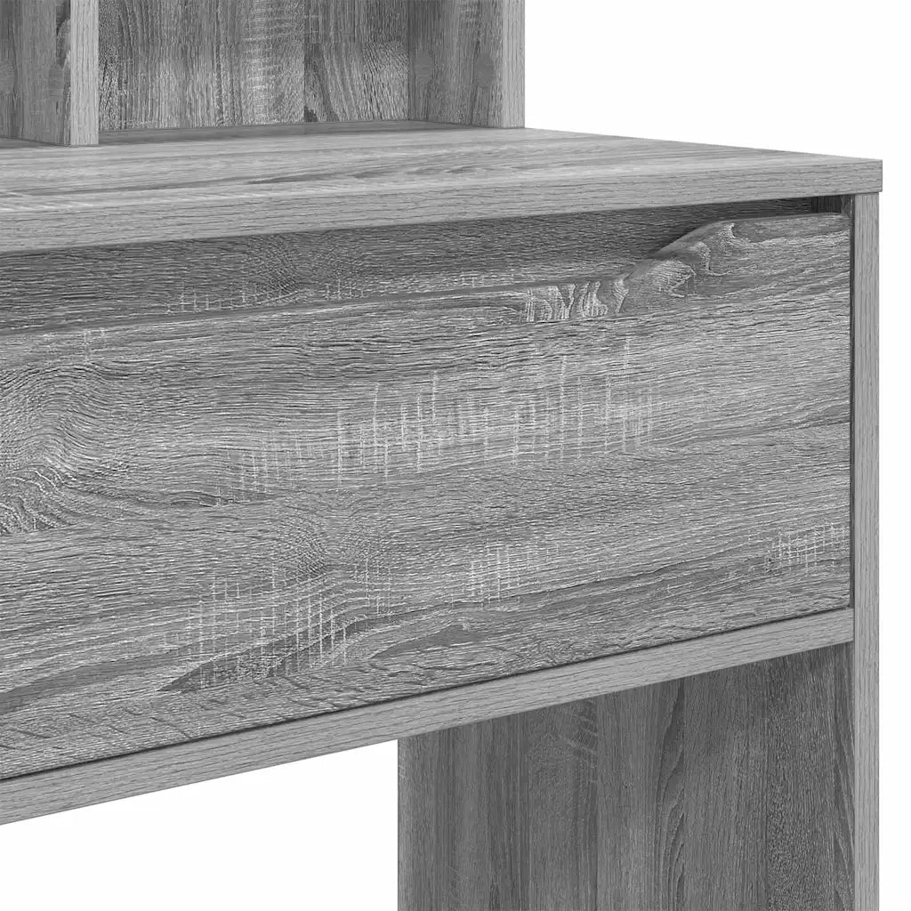 Toeletta | Tavoli da Trucco per Camera da Letto con cassetto Grigio Sonoma