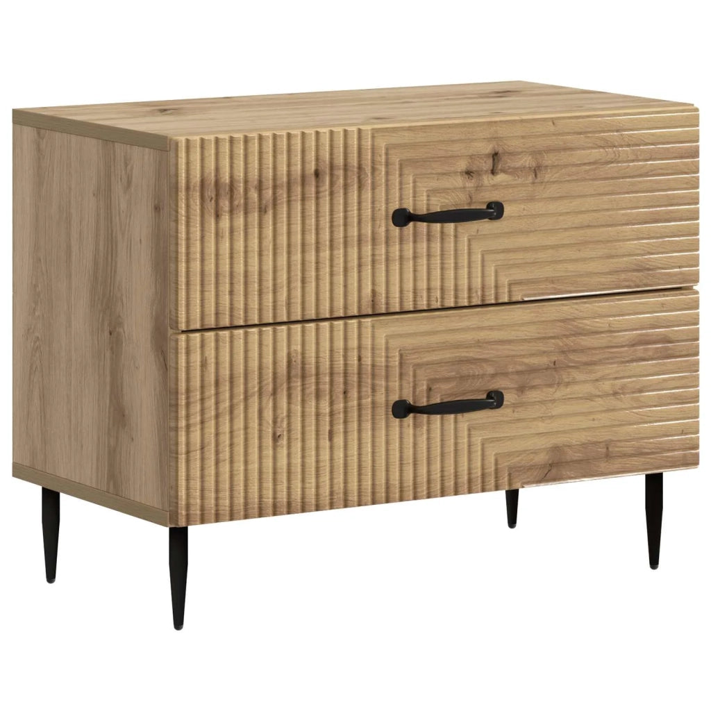 Armadio da Notte Rovere Artigianale 62 x 34,5 x 47,5 cm 894784