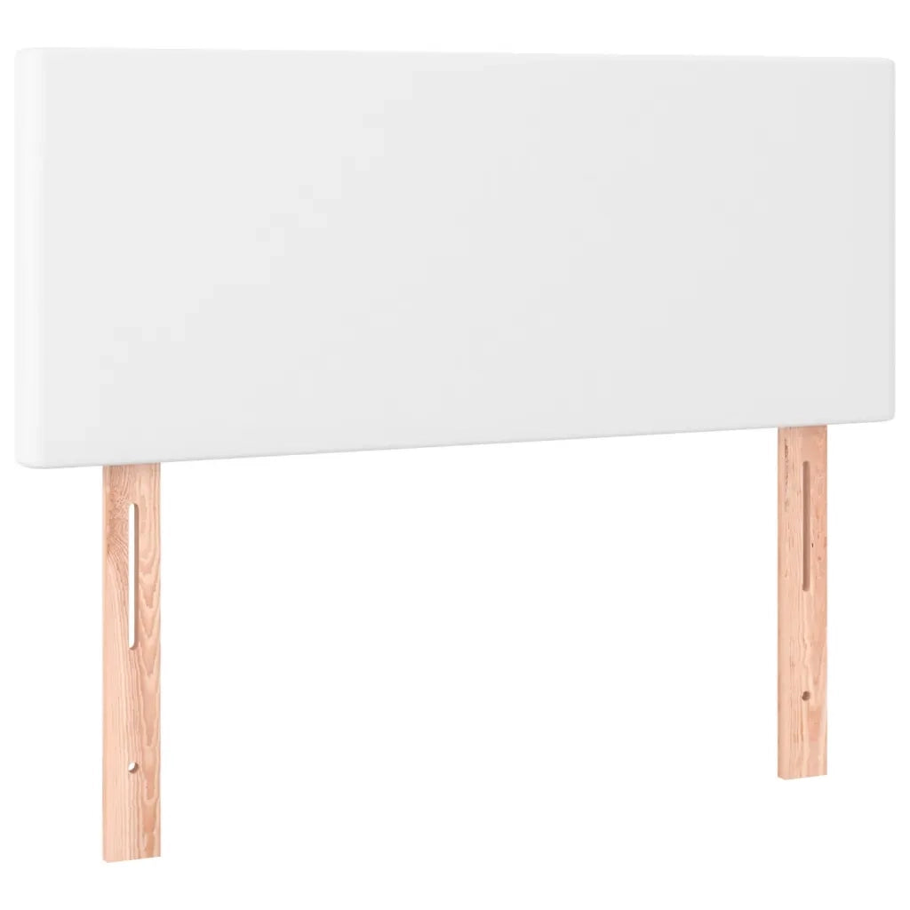 Giroletto Molle con Materasso e LED-Struttura Letto Bianco 90x190 cm Similpelle 853828