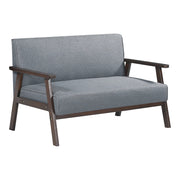 Divano/poltrona 2 posti 121 x 69 x 75 cm grigio 03_0009134