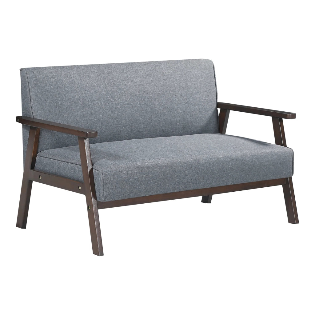 Divano/poltrona 2 posti 121 x 69 x 75 cm grigio 03_0009134