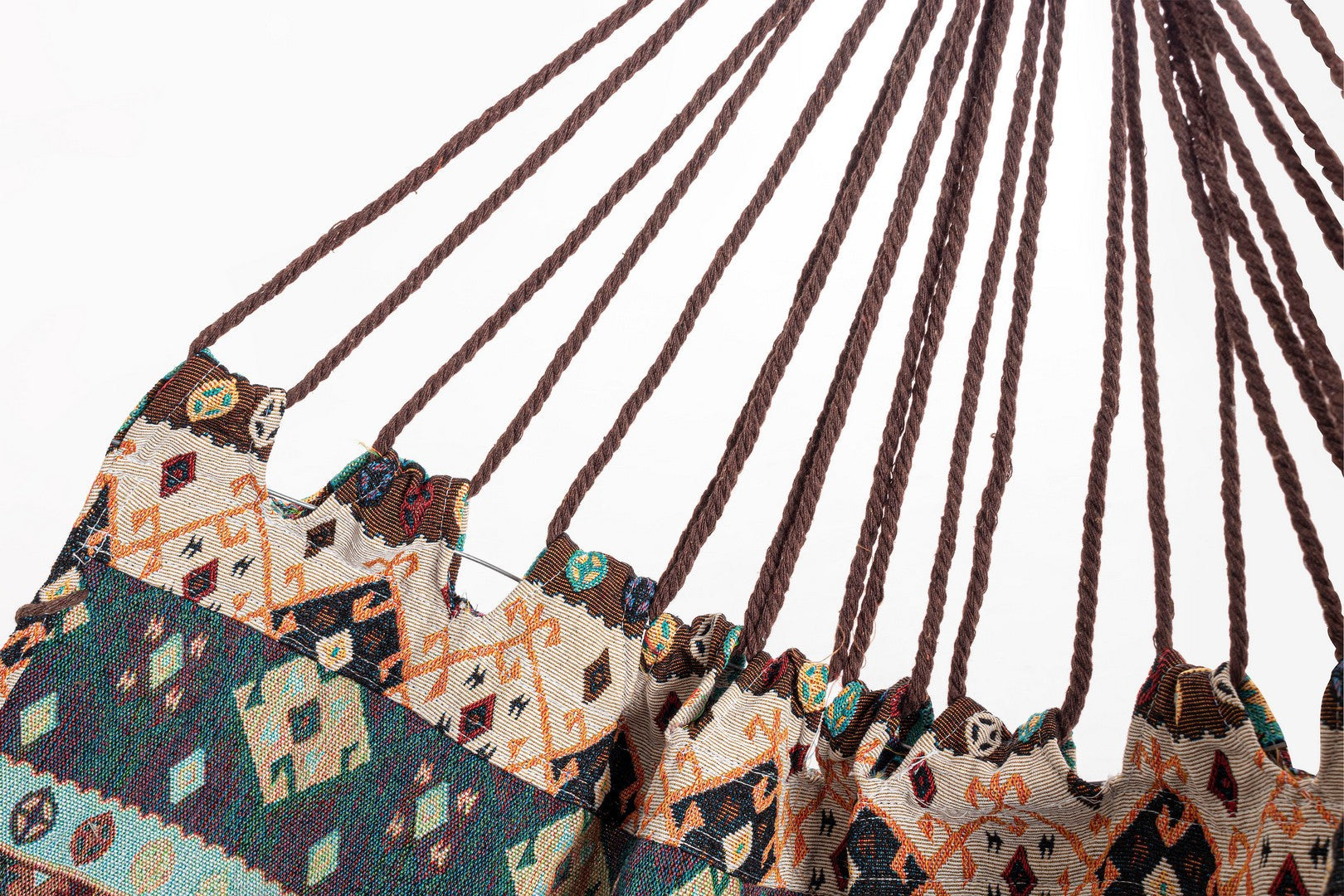 Amaca da Giardino 200x96 cm in Poli-Cotone Santander Marrone- Beige