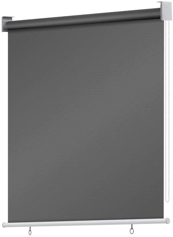 Due pezzi di tenda da sole termica - oscurante - schermo solare verticale - tenda da sole in rolli impermeabile - colore antracite 180 x 240 cm