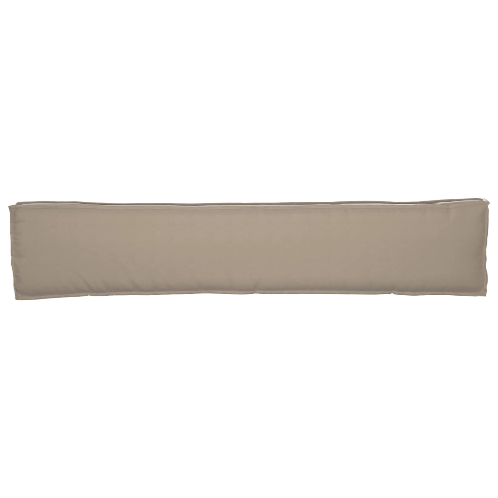 Cuscino per panchina Tortora 200x40x8 cm in tessuto Oxford