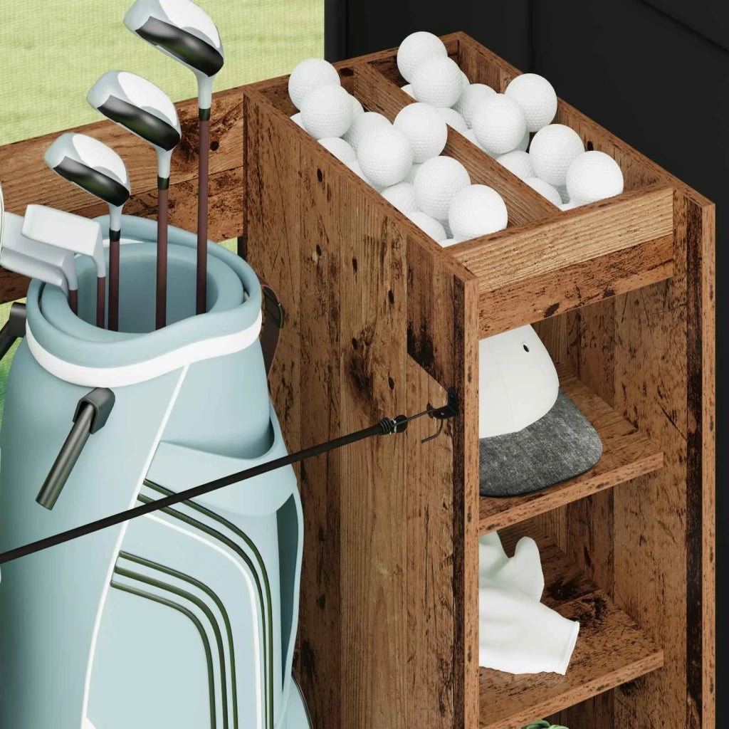 Armadio per Golf con ruota Legno vecchio 120 x 45 x 98 cm CFW8285415
