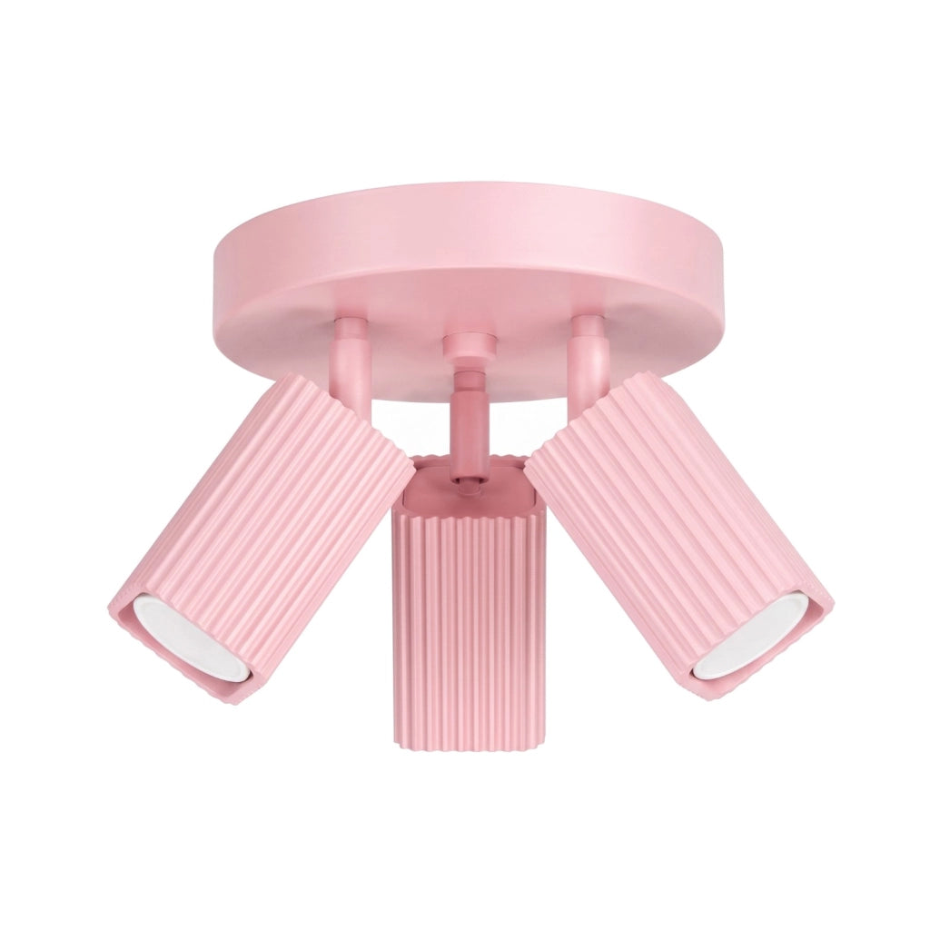 Plafoniera RAYO 3P rosa