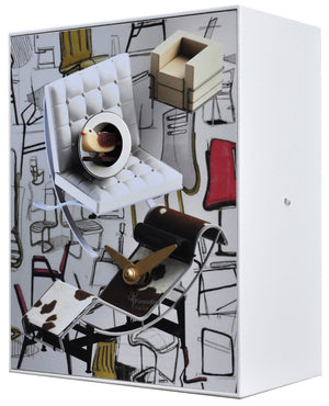 Orologio a Cucù da Parete 16,5x20x10 cm Pirondini Italia Design Chairs