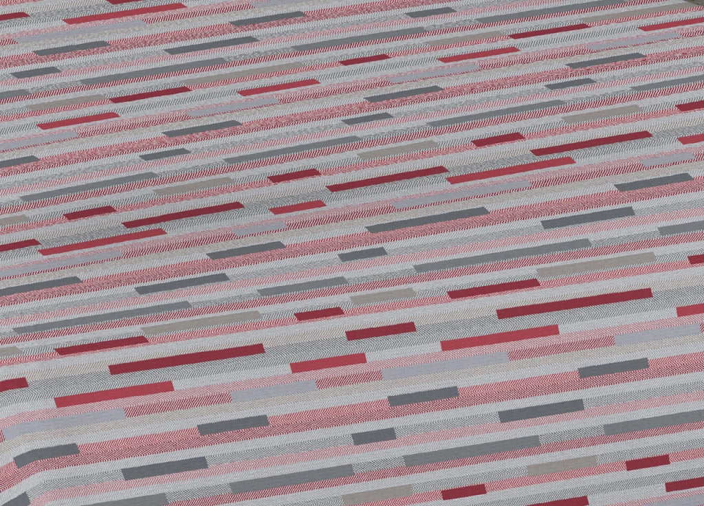 Copriletto Piquet Primavera Estate 100% Cotone Disegno 8230 Astratto - Singolo - Rosso