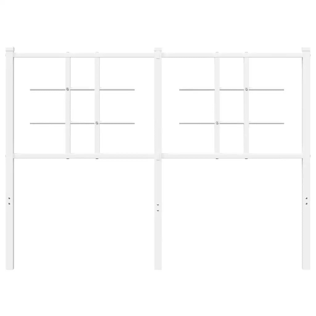 Testiera | Testata di Ricambio in Metallo Bianco 120 cm