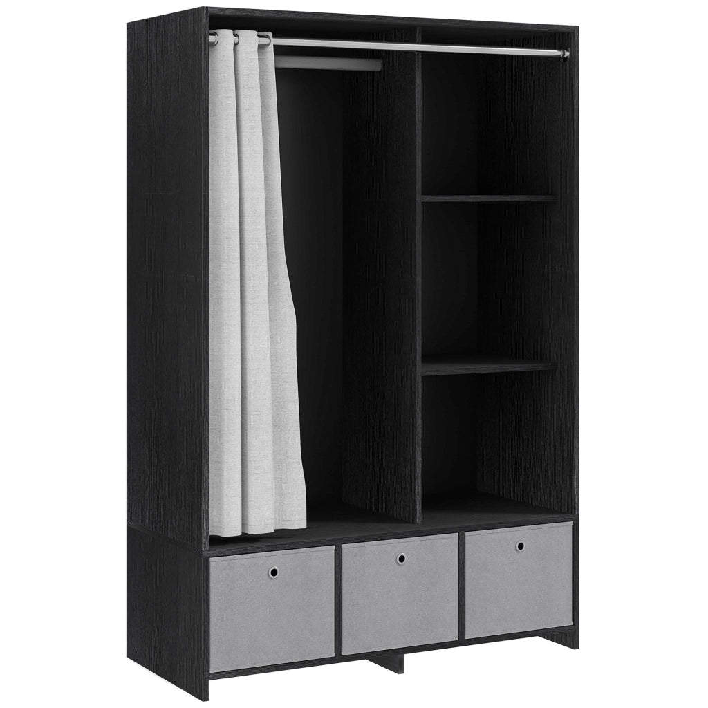 Armadio con porta scorrevole ¨C zephmum ¨C bianco 105x48x160 cm