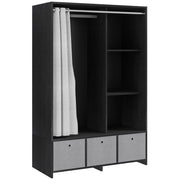 Armadio con porta scorrevole ¨C zephmum ¨C bianco 105x48x160 cm
