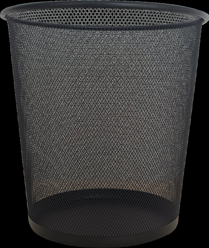 CESTINO DA UFFICIO 26,5X28 CM PER IL RICICLAGGIO CON RETE IN METALLO COLORI ASSORTITI