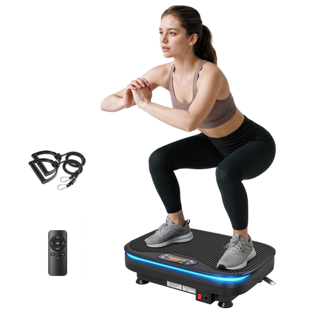 Pedana vibrante fitness con Bluetooth ¨C Xylo ¨C 99 livelli, telecomando, nero