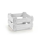 CASSETTA PORTA OGGETTI DECORATIVA 12,5 X12,5 X 7,8 CM BIANCA