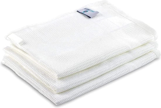 Set di lenzuola per bucato, moderno, con 3 pezzi, 68 x 42 cm, bianco