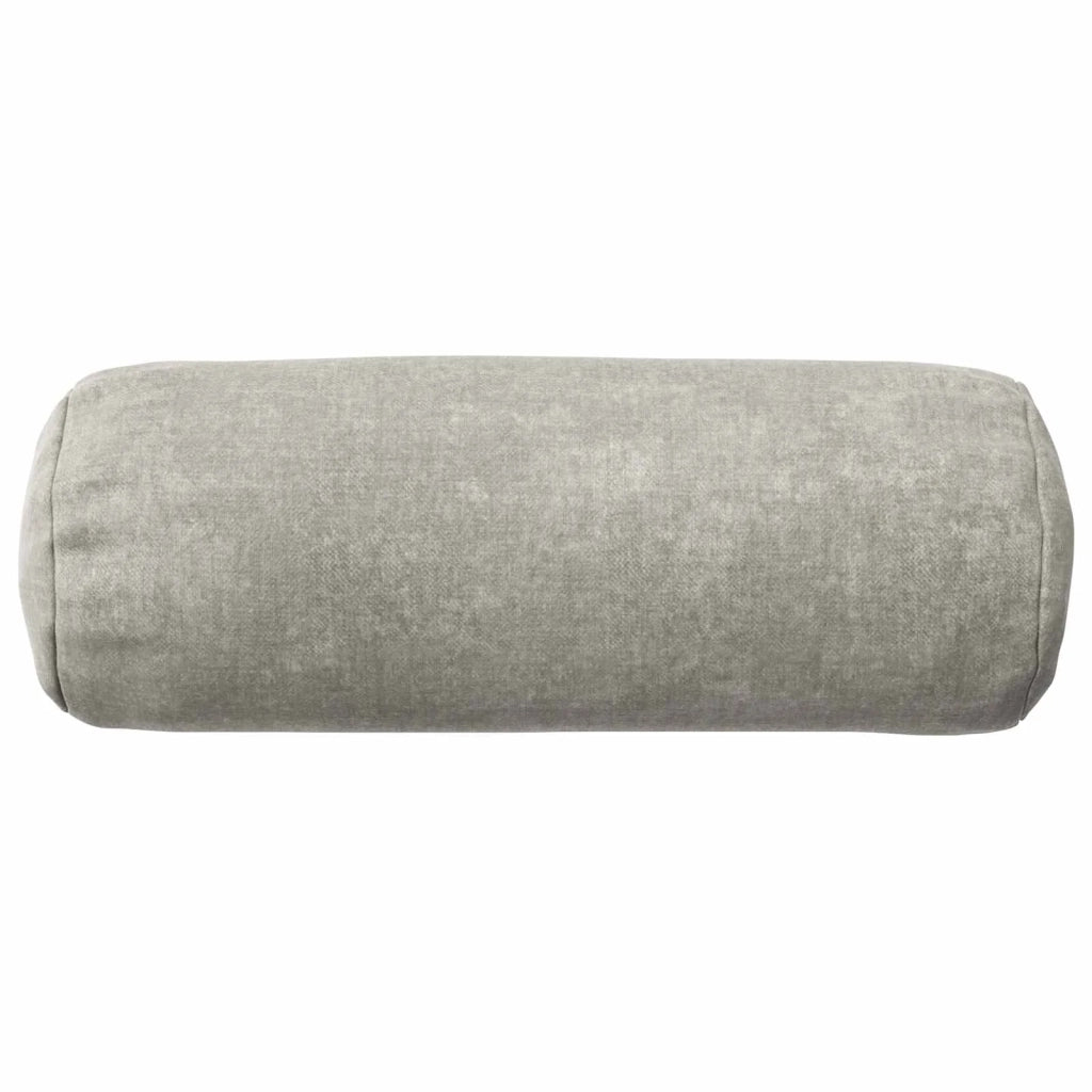 Federa 6 pz HEERLEN Grigio Chiaro Ø 15 x 40 cm Tessuto Chenille 923282
