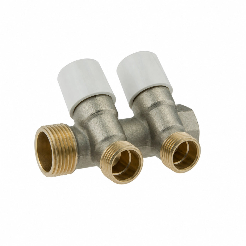 COLLETTORE DI DISTRIBUZIONE CON VITONI DI CHIUSURA- 3/4 X 1/2 2 Vie- TDMB- pezzi 1