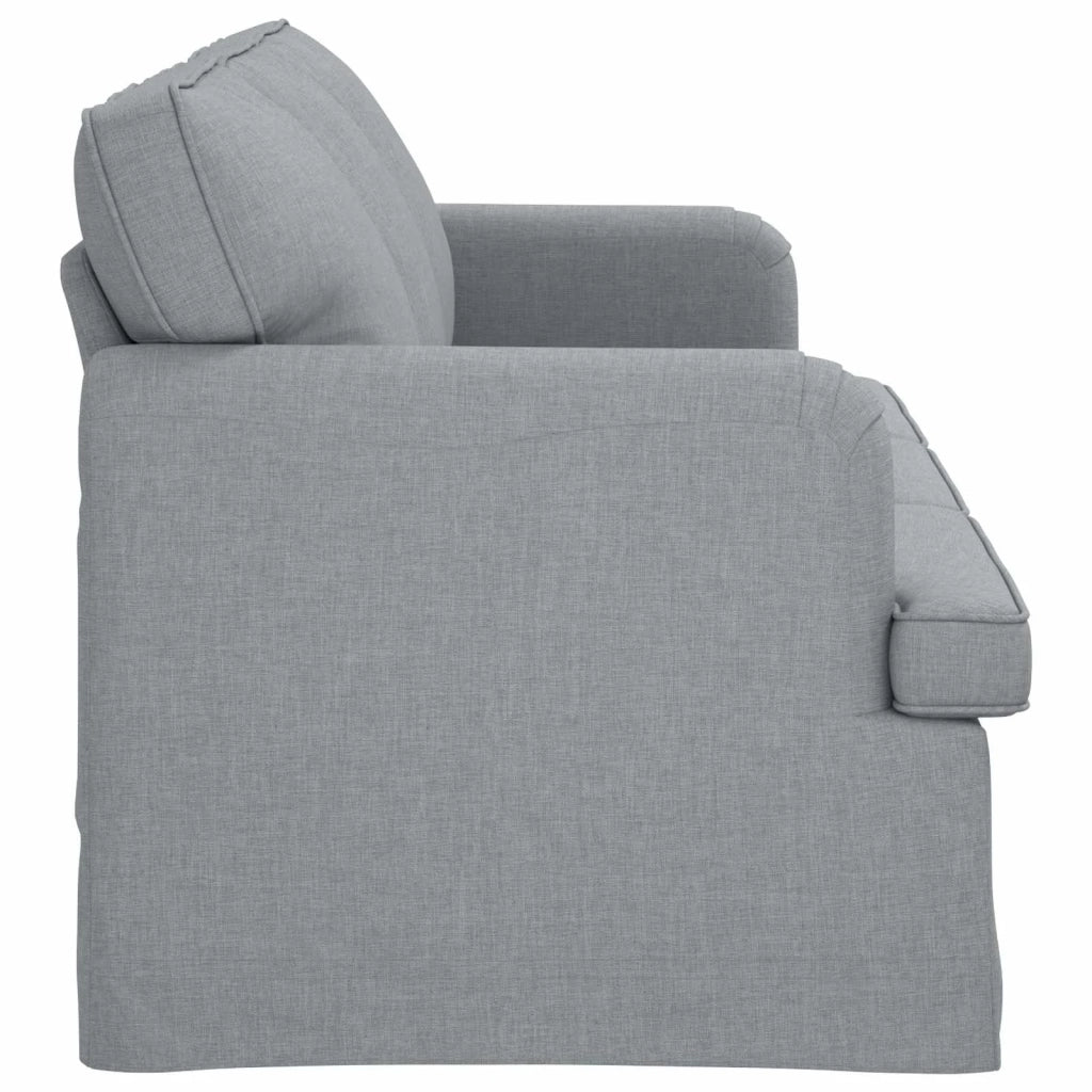 Divano Grigio chiaro 201 x 80 x 85 cm Tessuto 42024497