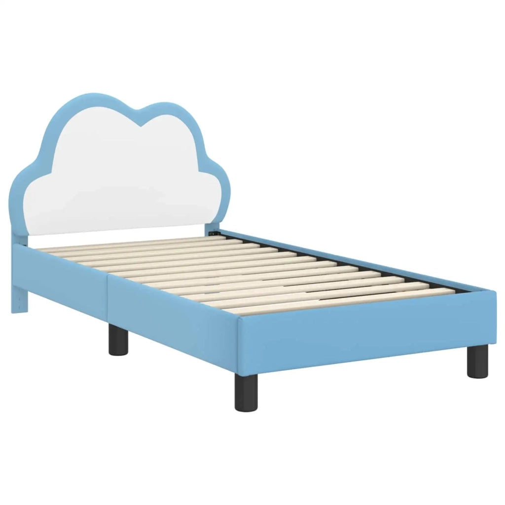 Struttura letto bambini con testata Blu 80 x 160 cm PU 42011174