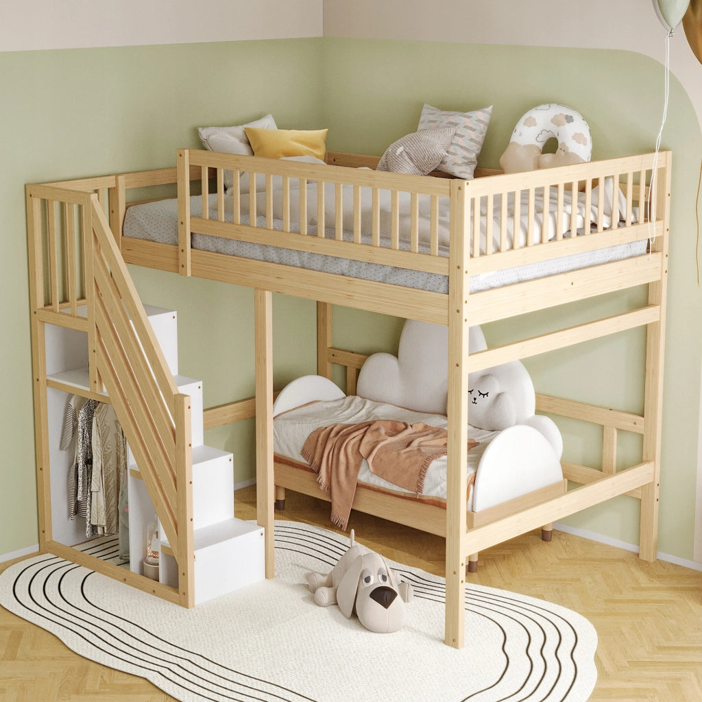 Letto in legno 140x200 - Xylo - Con sponde senza materasso