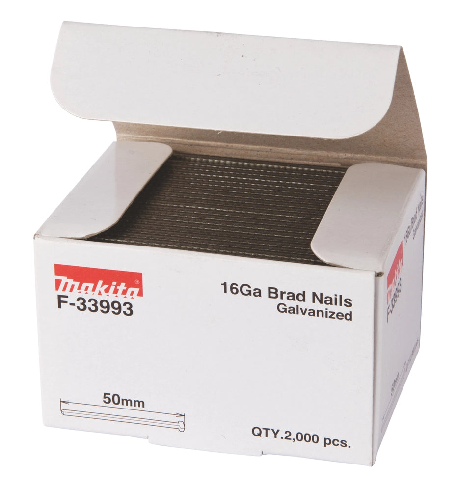 Makita F-33993 – Chiodi Brad 16 GA 50 mm (2000 pezzi) | consumabili per pistole chiodatrici