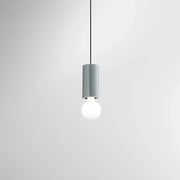 Sospensione Minimal Idea Ceramica Grigio Lucido 1 Luce E27 Ip20