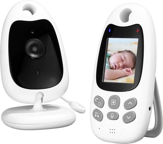Monitor per bambini con visione notturna - Camera per animali domestici - Monitor per bambini con rilevamento temperatura - Baby Monitor portatile con camera - Baby Monitor con schermo e comunicazione bidirezionale