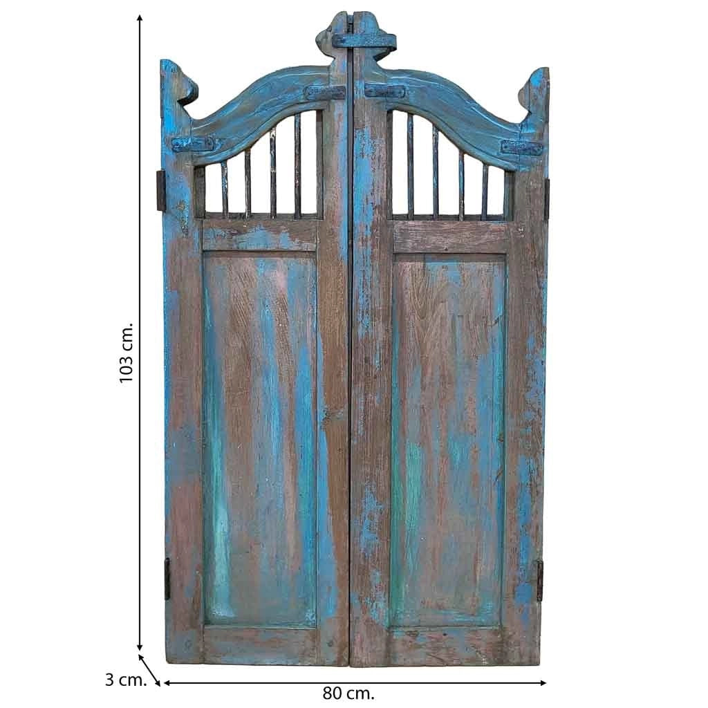 Porta in legno artigianale 80x3x103h cm