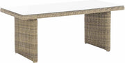 Tavolo da giardino deluxe - Tavolo di rattan - Mobili da giardino - Tavolo da pranzo - Tavolo esterno - Tavolo da salotto - 180cm