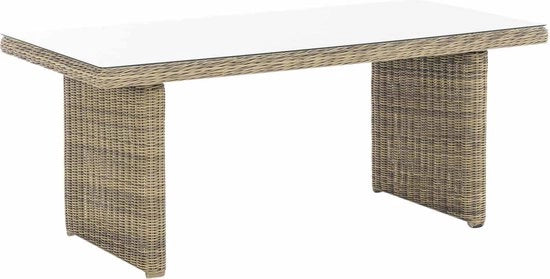 Tavolo da giardino deluxe - Tavolo di rattan - Mobili da giardino - Tavolo da pranzo - Tavolo esterno - Tavolo da salotto - 180cm