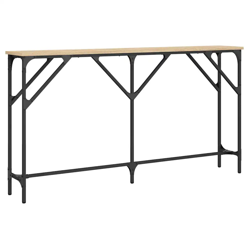 Tavolino Consolle | Tavolo d'Ingresso Rovere Sonoma 140x23x75 cm Legno Multistrato